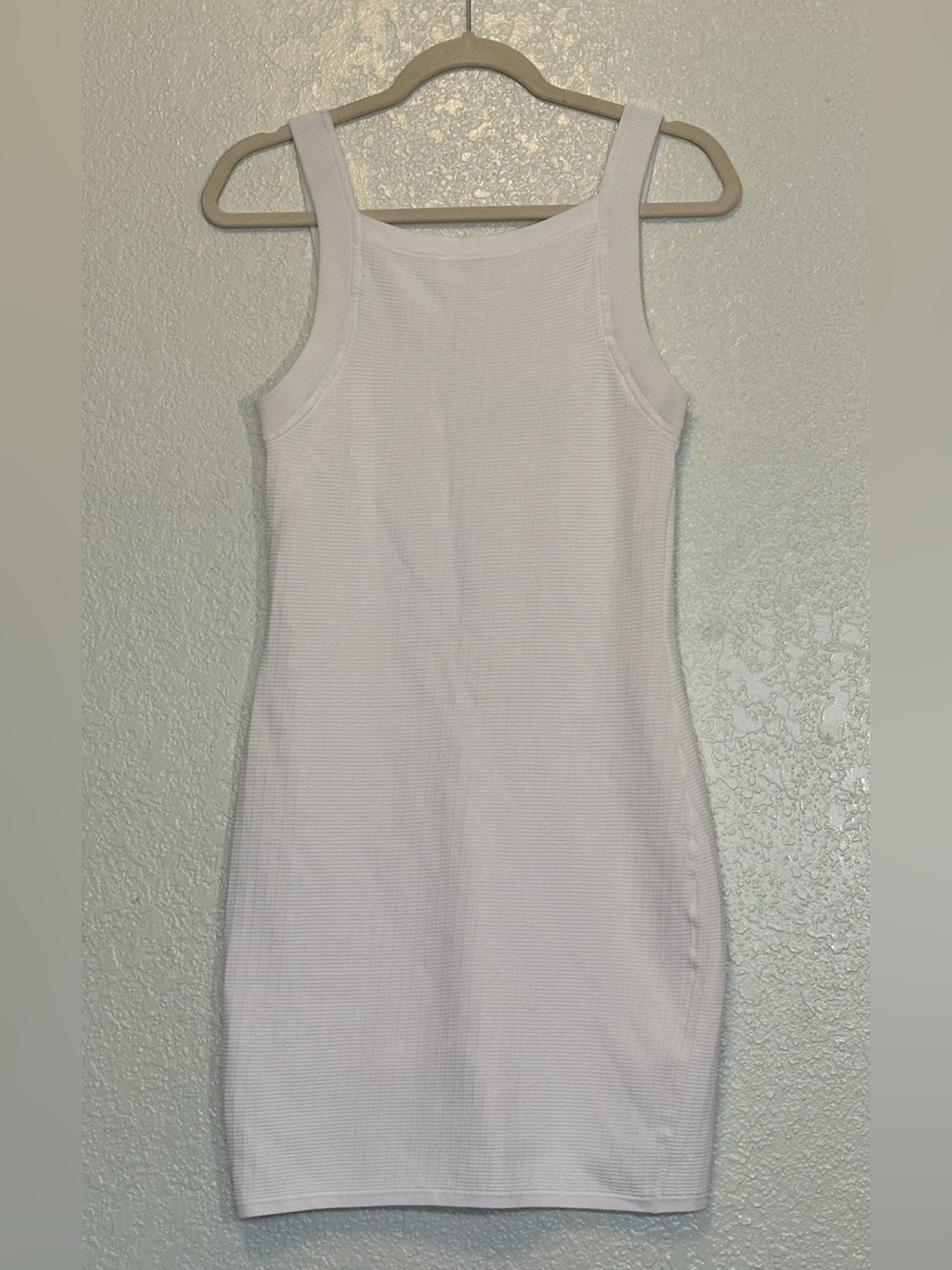 rag & bone Colette White Ribbed Tank Mini Dress S EUC